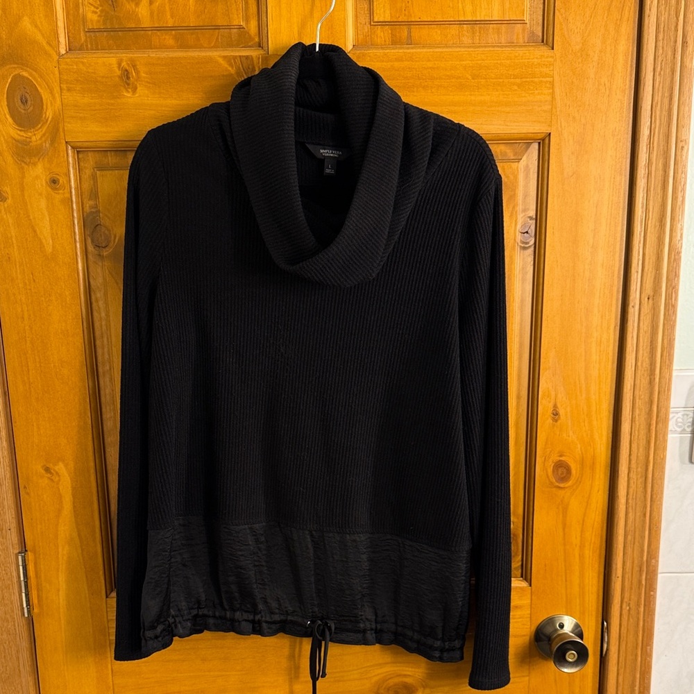 Simply Vera Vera Wang Elegant Black Turtleneck Sweater